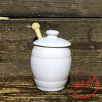 Moutardier en porcelaine hôtelière