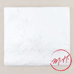 Nappe en coton blanche brodée