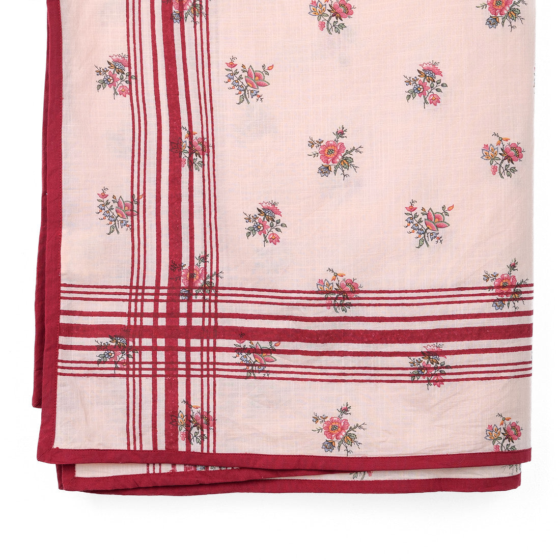 Nappe rose à fleurs