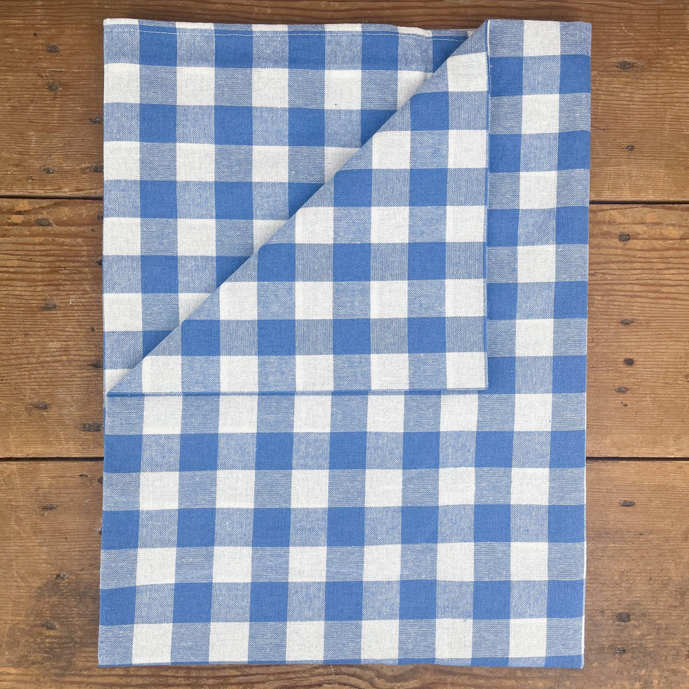 Nappe vichy bleue 140 x 180 cm