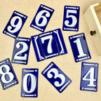 Numéro de maison en émail