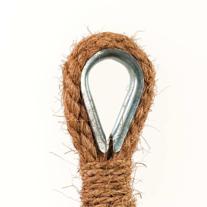 Ombrière fibre coco triangulaire