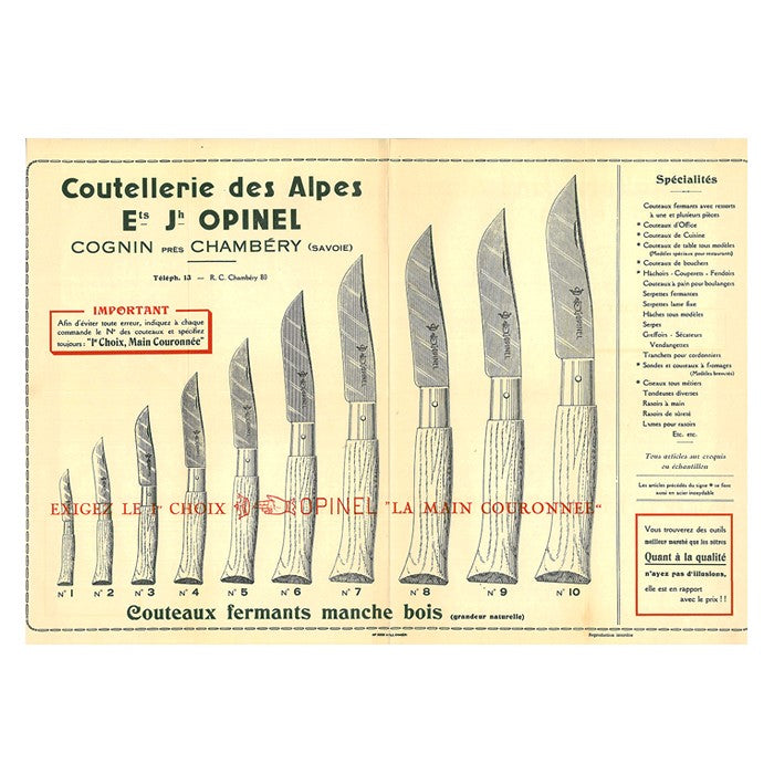 Opinel carbone hêtre naturel
