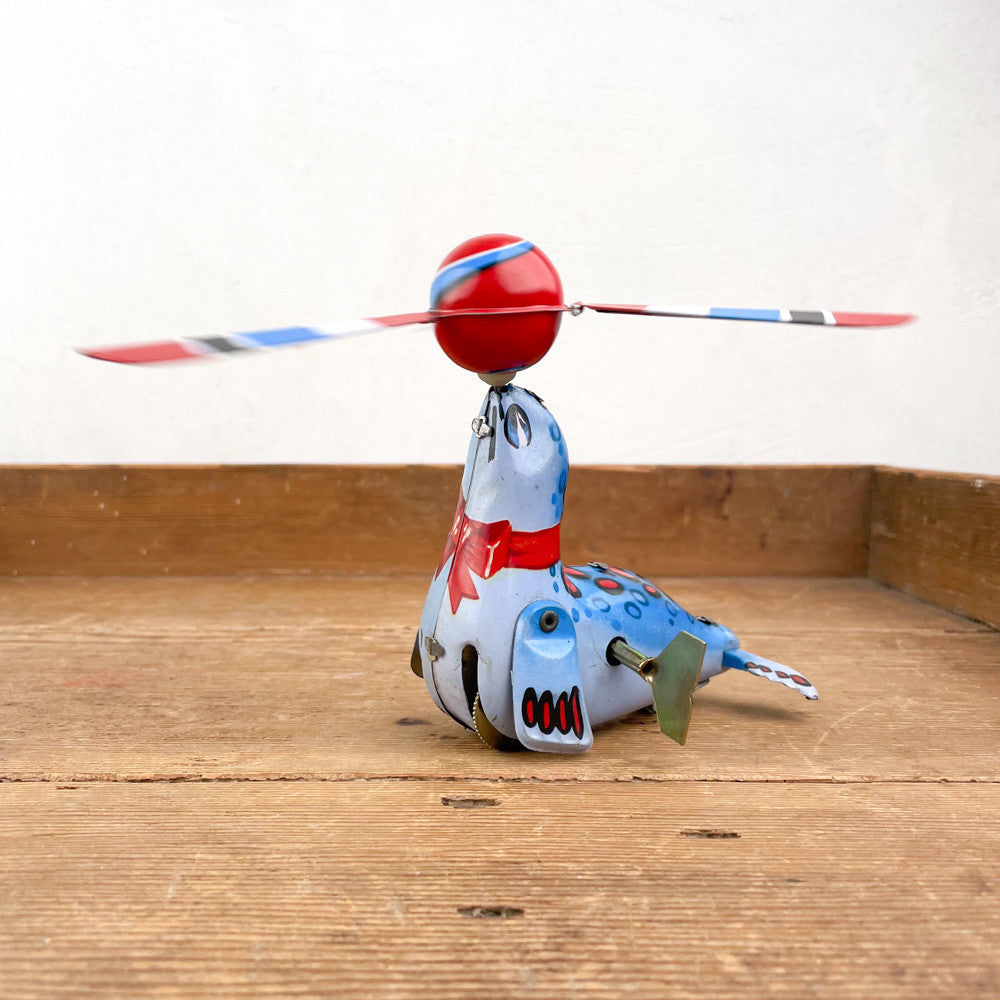Jeu mécanique Otarie avec ballon à hélices