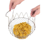Panier égouttoir pâtes pliable en inox