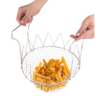 Panier égouttoir frites pliable en inox