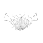 Panier égouttoir pliable en inox