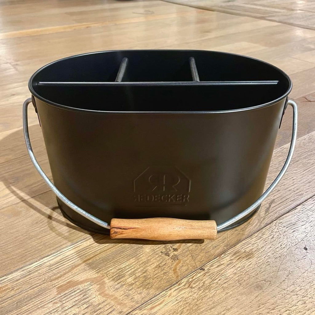 Panier à ustensiles métal et poignée bois