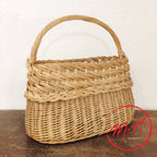 Panier tresses en osier naturel