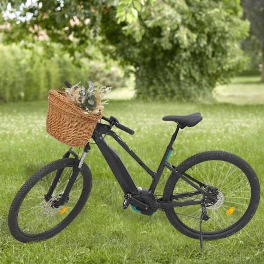 Panier-vélo en osier