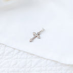Pendentif Croix d'arles en argent et grenats