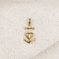 Pendentif Croix de Camargue Laiton