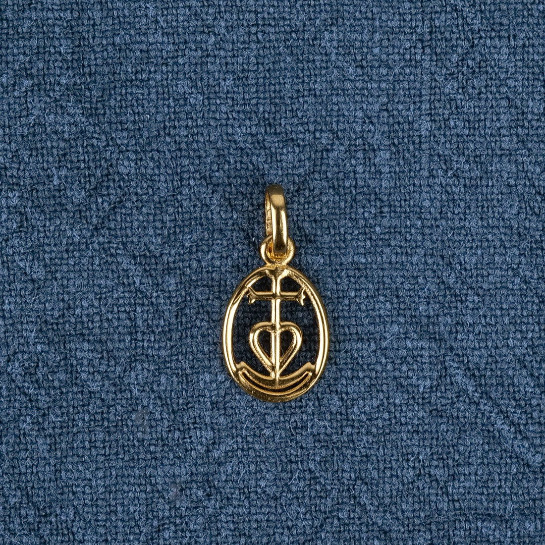 Pendentif Croix de Camargue vermeil