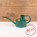 Petit arrosoir en métal émaillé vert 0,5 L