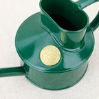 Petit arrosoir en métal émaillé vert 0,5 L
