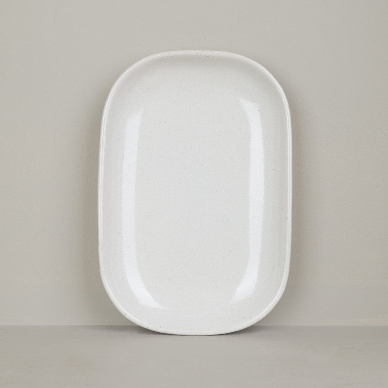 Small dish in natural stoneware