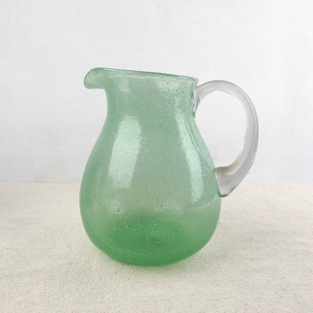 Pichet en pâte de verre soufflé 1,6L
