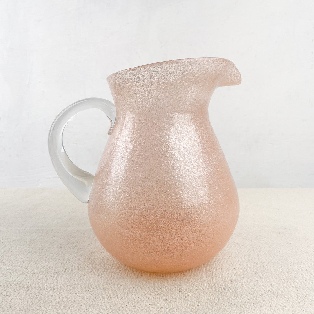 Pichet en pâte de verre soufflé 1,6L