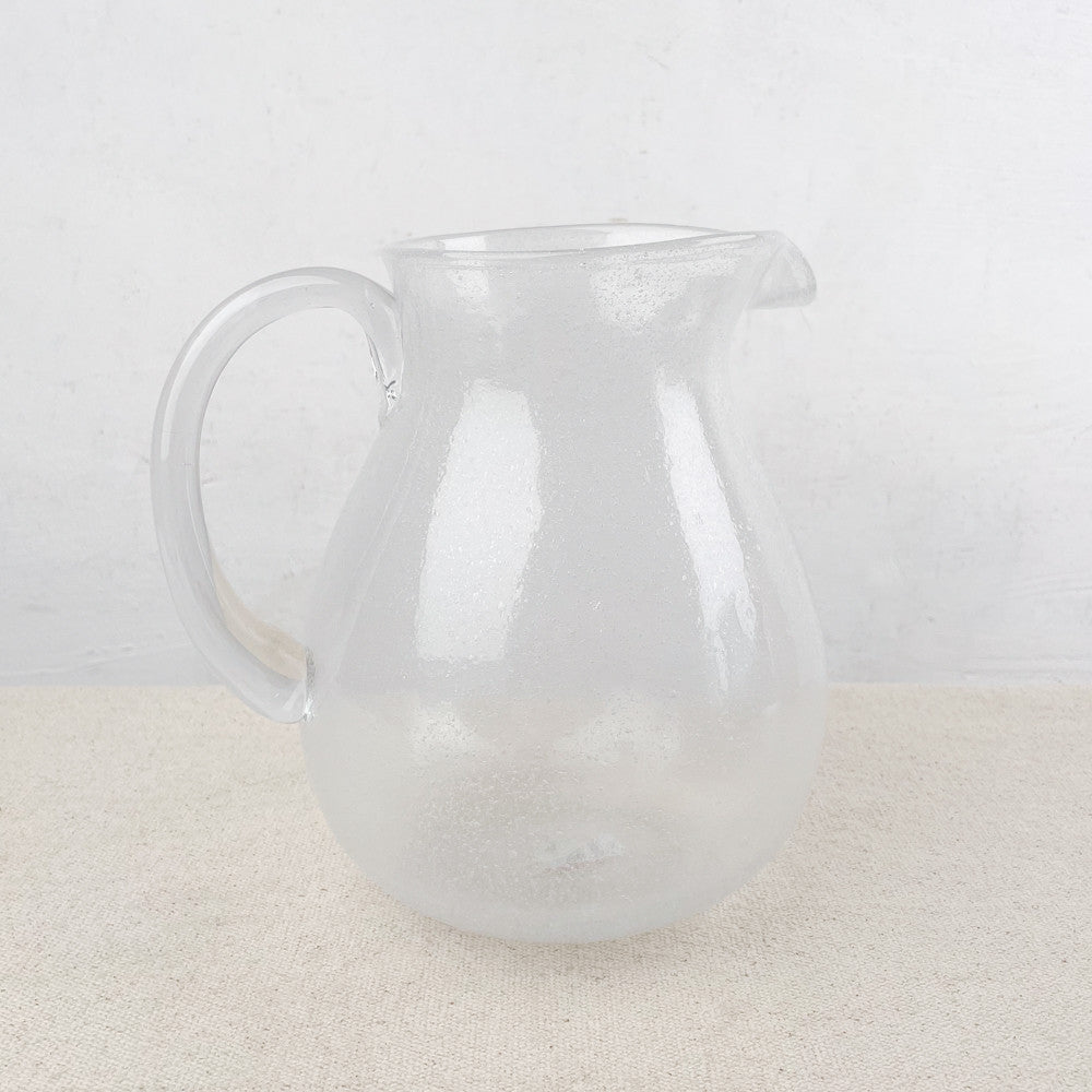 Pichet en pâte de verre soufflé 1,6L
