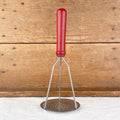 Pilon presse-purée fer et bois rouge