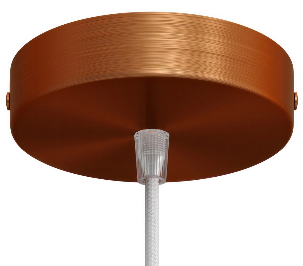 Plafonnier sortie simple en acier Ø12cm