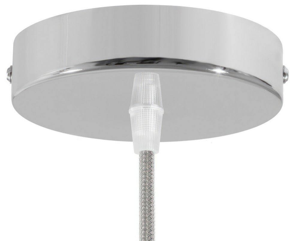 Plafonnier sortie simple en acier Ø12cm