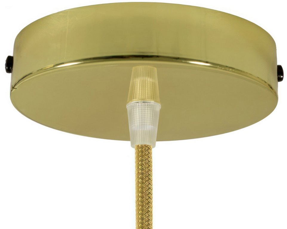Plafonnier sortie simple en acier Ø12cm