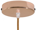 Plafonnier sortie simple en acier Ø12cm