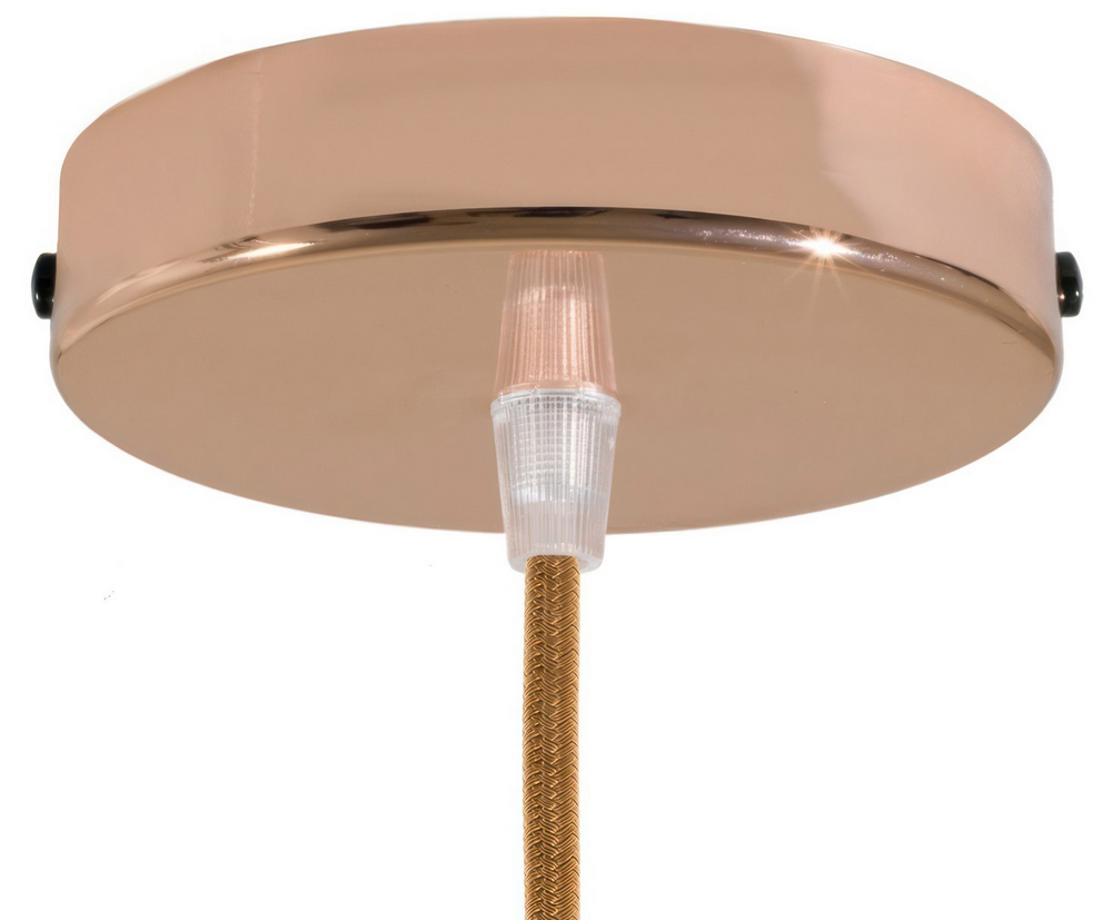 Plafonnier sortie simple en acier Ø12cm
