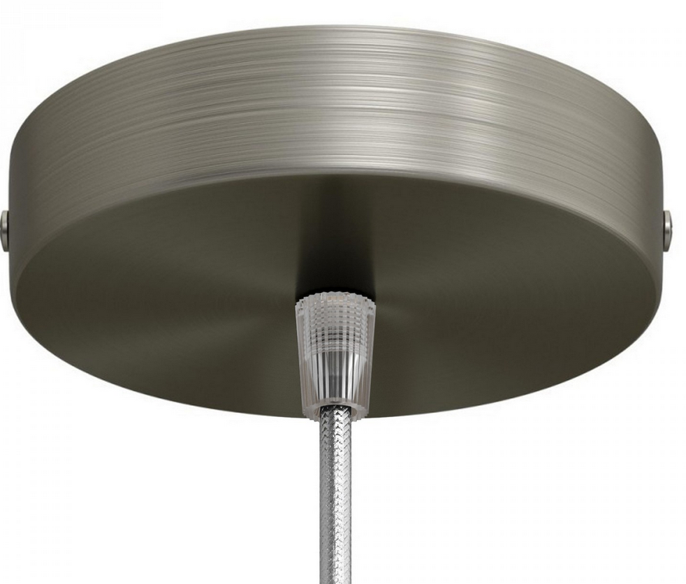 Plafonnier sortie simple en acier Ø12cm