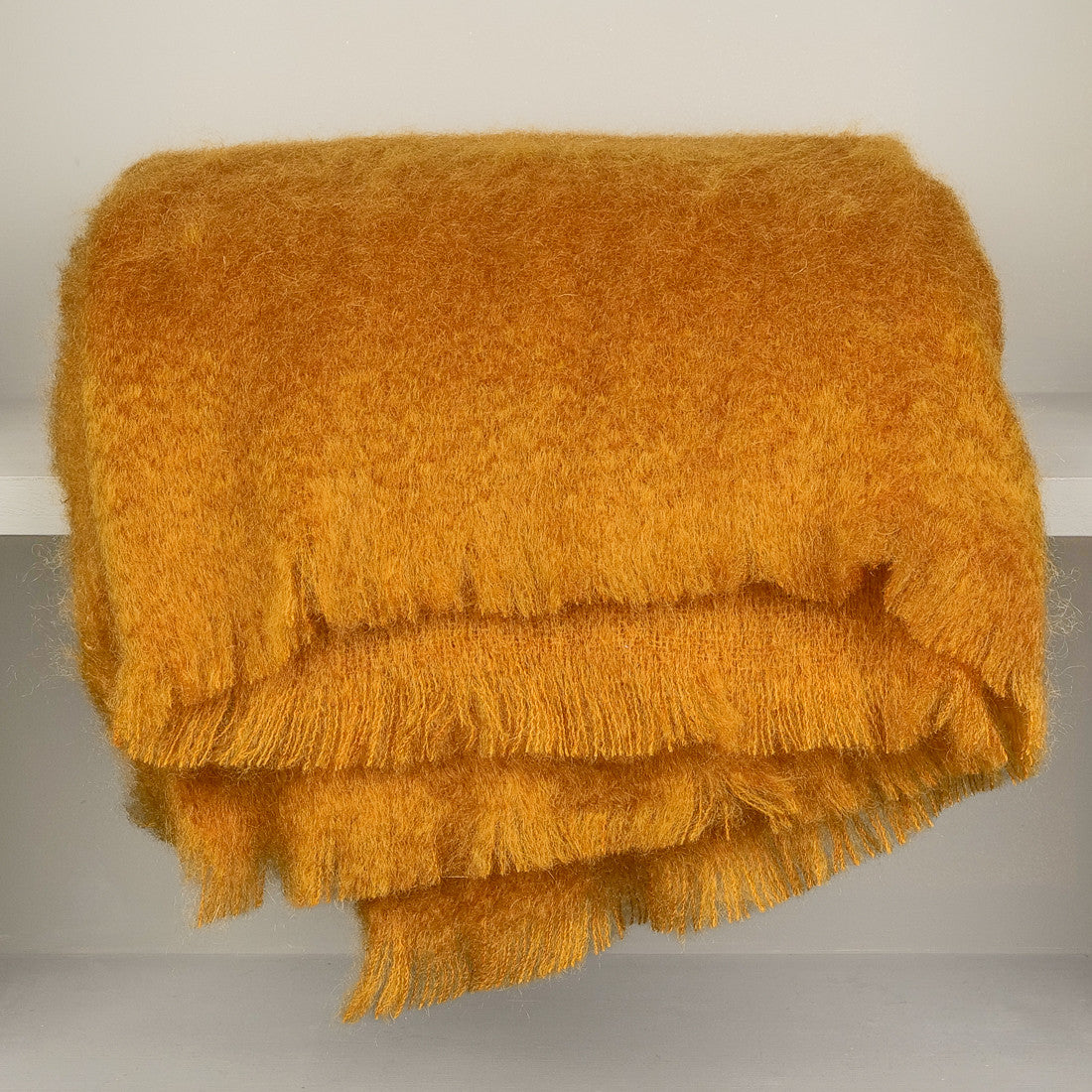 Plaid en mohair 140 x180 cm havane