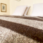 Plaid rustique en laine mérinos