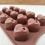 Plaque coeurs chocolat