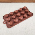 Plaque silicone coeurs chocolat