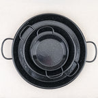 Plat à paella émaillé bas