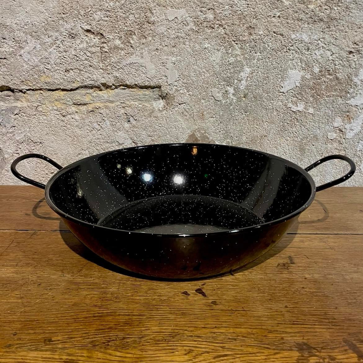 Plat à paella émaillé haut