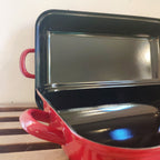 Plat à rôtir émail rouge