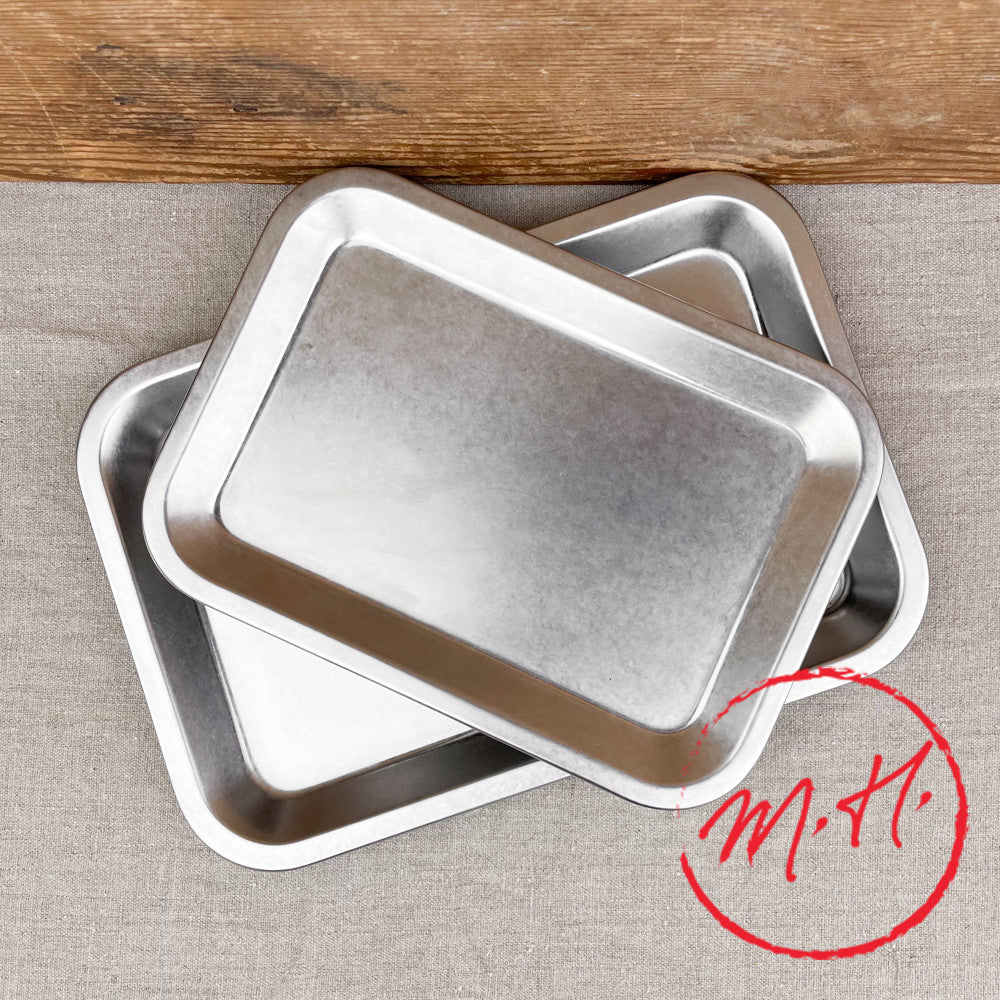 Plateau en inox mat
