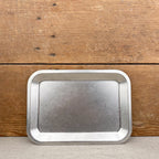 Plateau en inox mat 26 x 19 cm