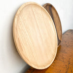 Plateau rond en bois