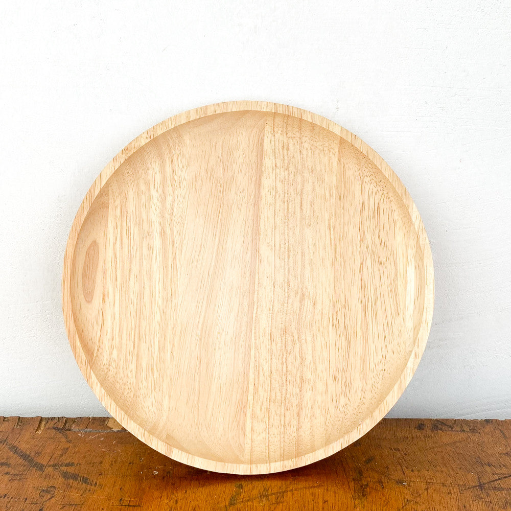 Plateau rond en bois