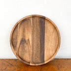 Plateau rond en bois