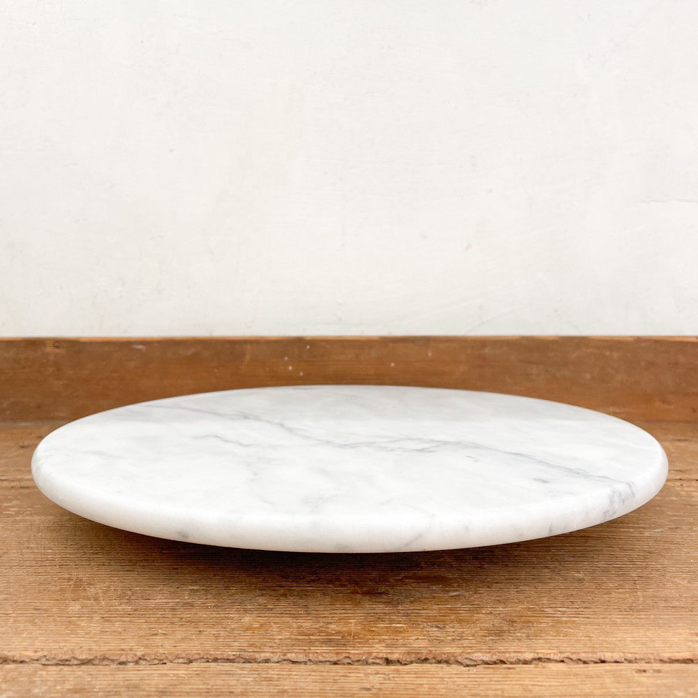 Plateau rond en marbre