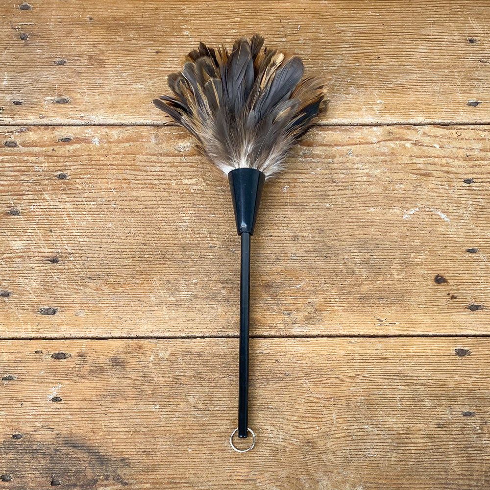 Plumeau en plumes de coq naturelles