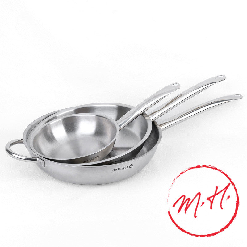 Poêle de Buyer inox brossé