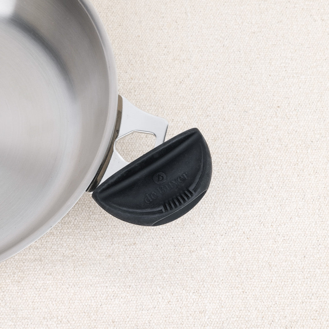 Poêle inox Twisty De Buyer poignées amovibles silicone