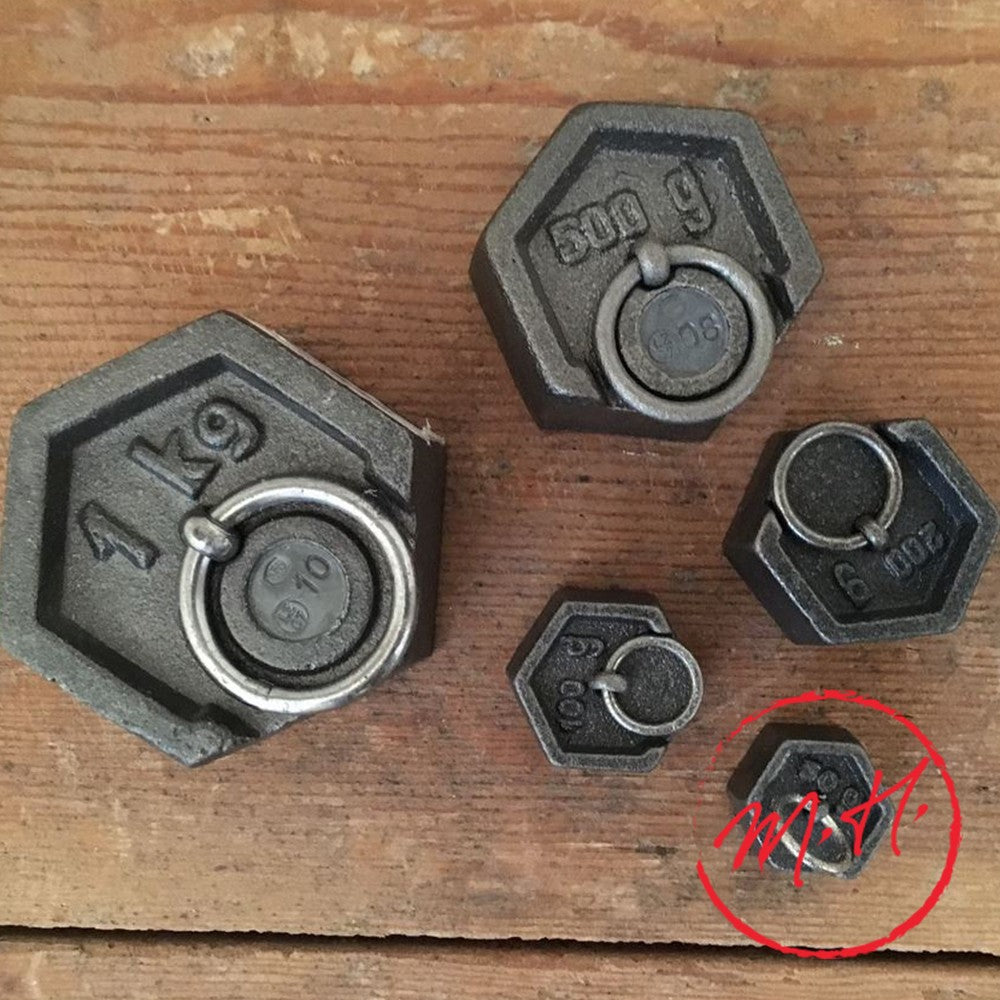 Poids hexagonaux en fonte