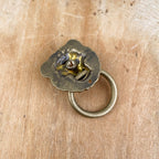 Poignée de meuble tête de lion en bronze