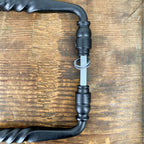 Poignée de porte double en fer noir