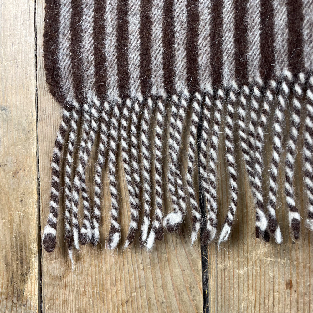 poncho à franges en laine